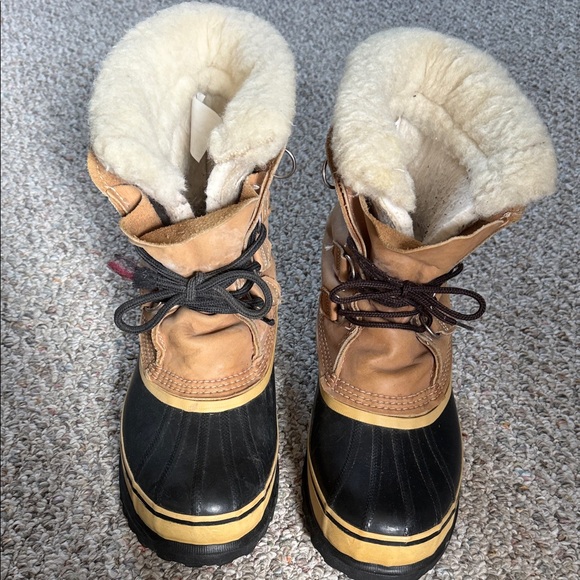 Sorel Shoes - Sorel Kaufman Women’s Insulated Winter Boots - Tan and Black-10